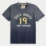 Corky's Grill Logo Graphic Tee - washed navy